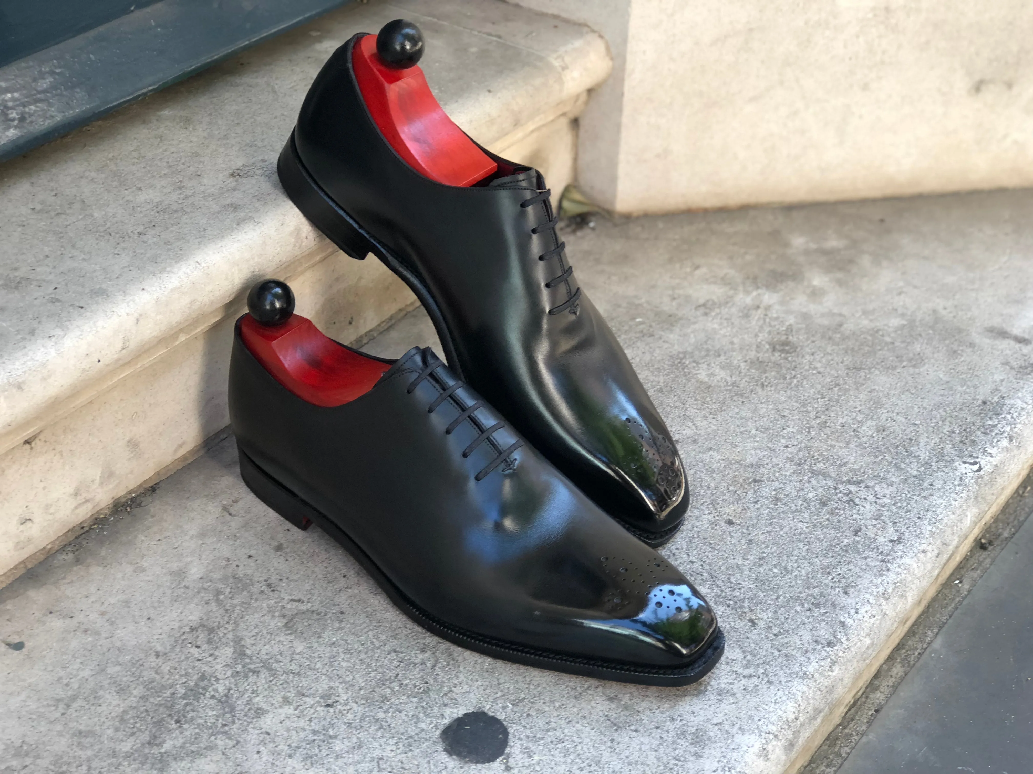 Kirkland - MTO - Black Calf - Red Sole - MGF Last - Single Leather Sole