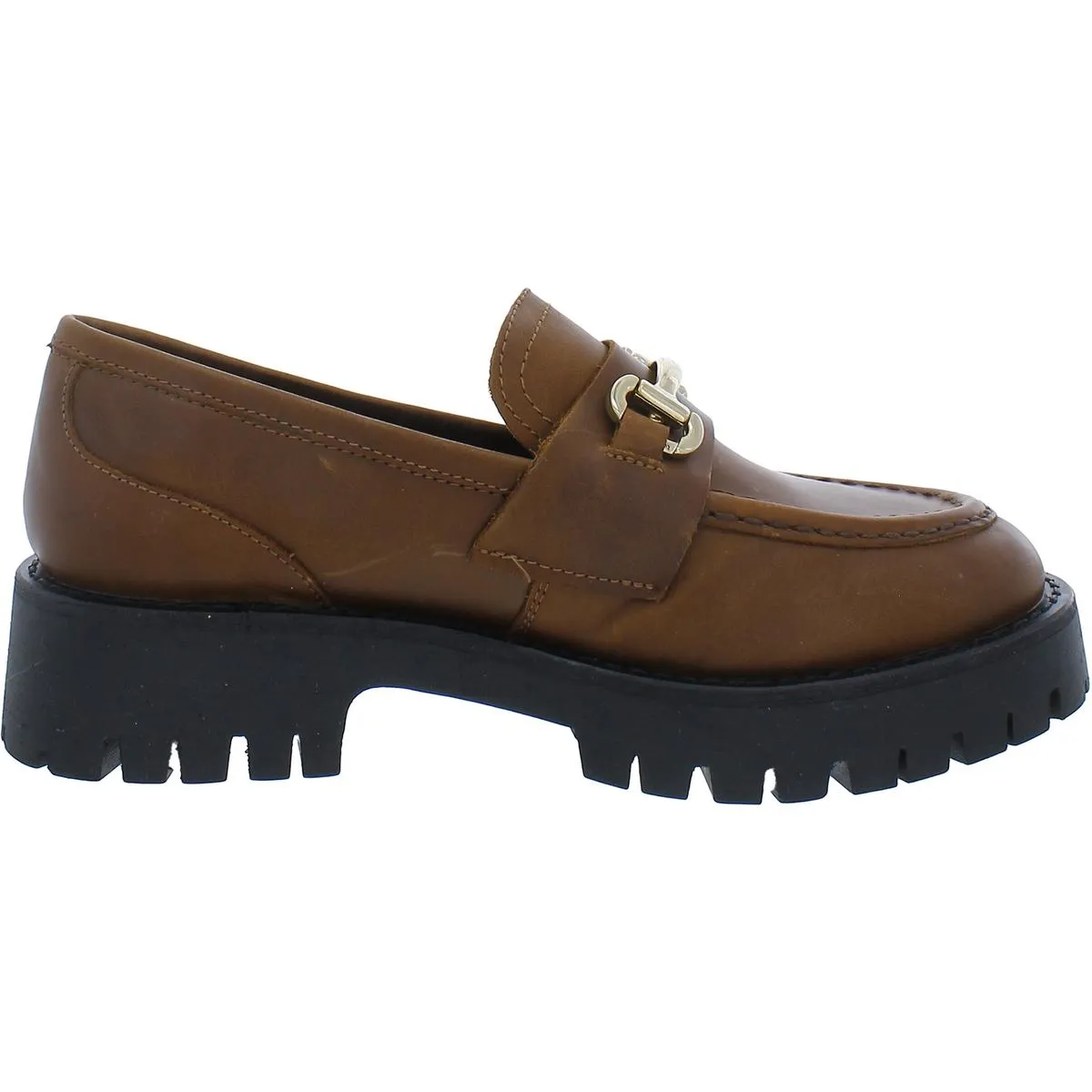 Lando Womens Faux Leather Slip-On Loafers