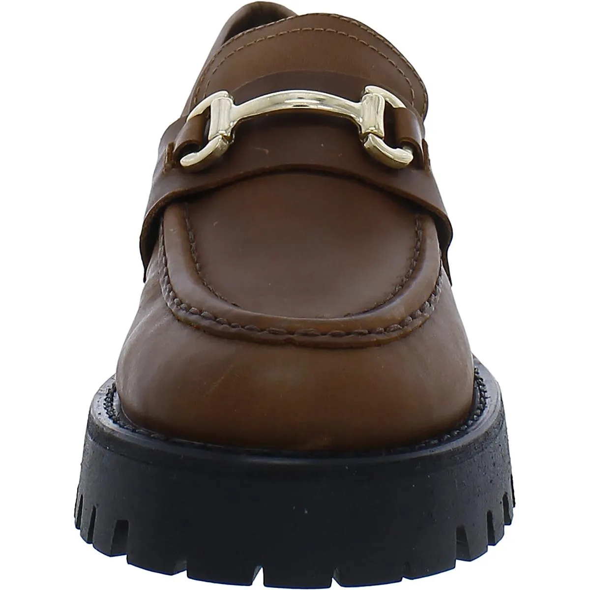 Lando Womens Faux Leather Slip-On Loafers