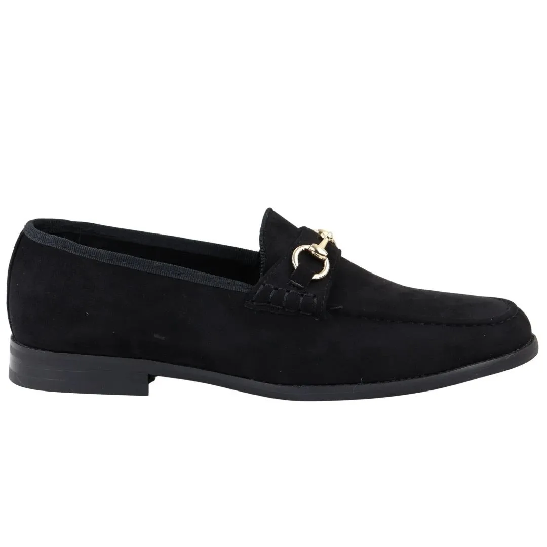 Leather Lined Slip On Suede Loafer Shoes