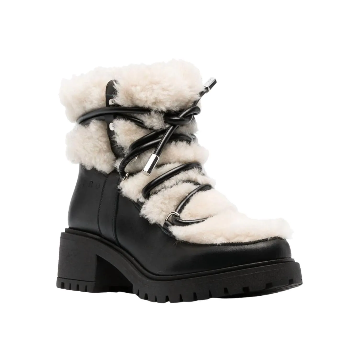 Lugny Boots In Black/ecru