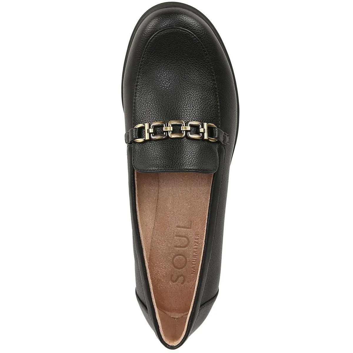 Lydia Womens Faux Leather Slip-On Loafers