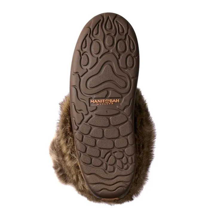 Manitobah Faux Fur Kids Suede Mukluk