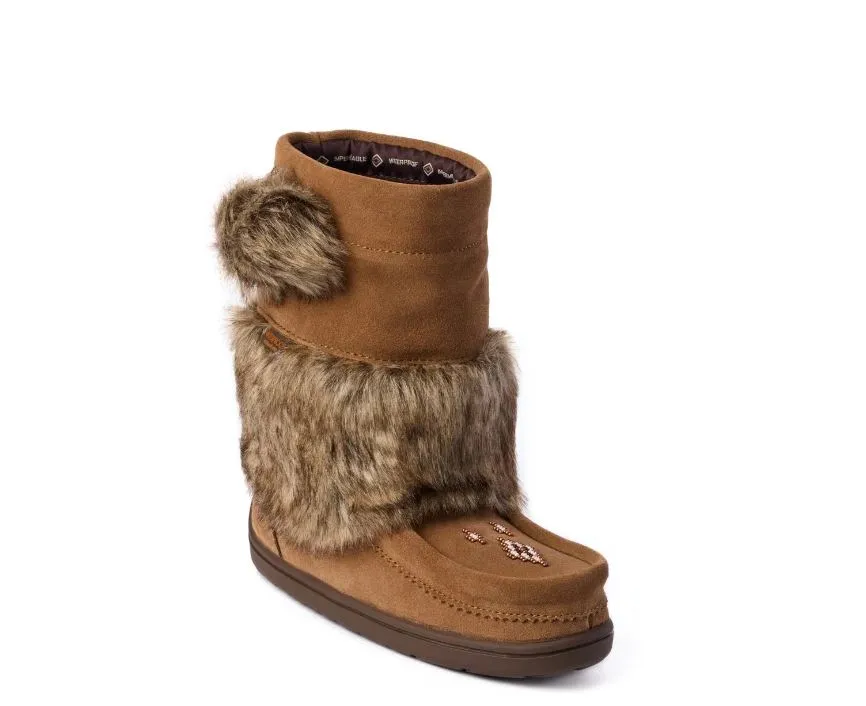 Manitobah Faux Fur Kids Suede Mukluk