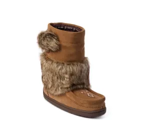 Manitobah Faux Fur Kids Suede Mukluk
