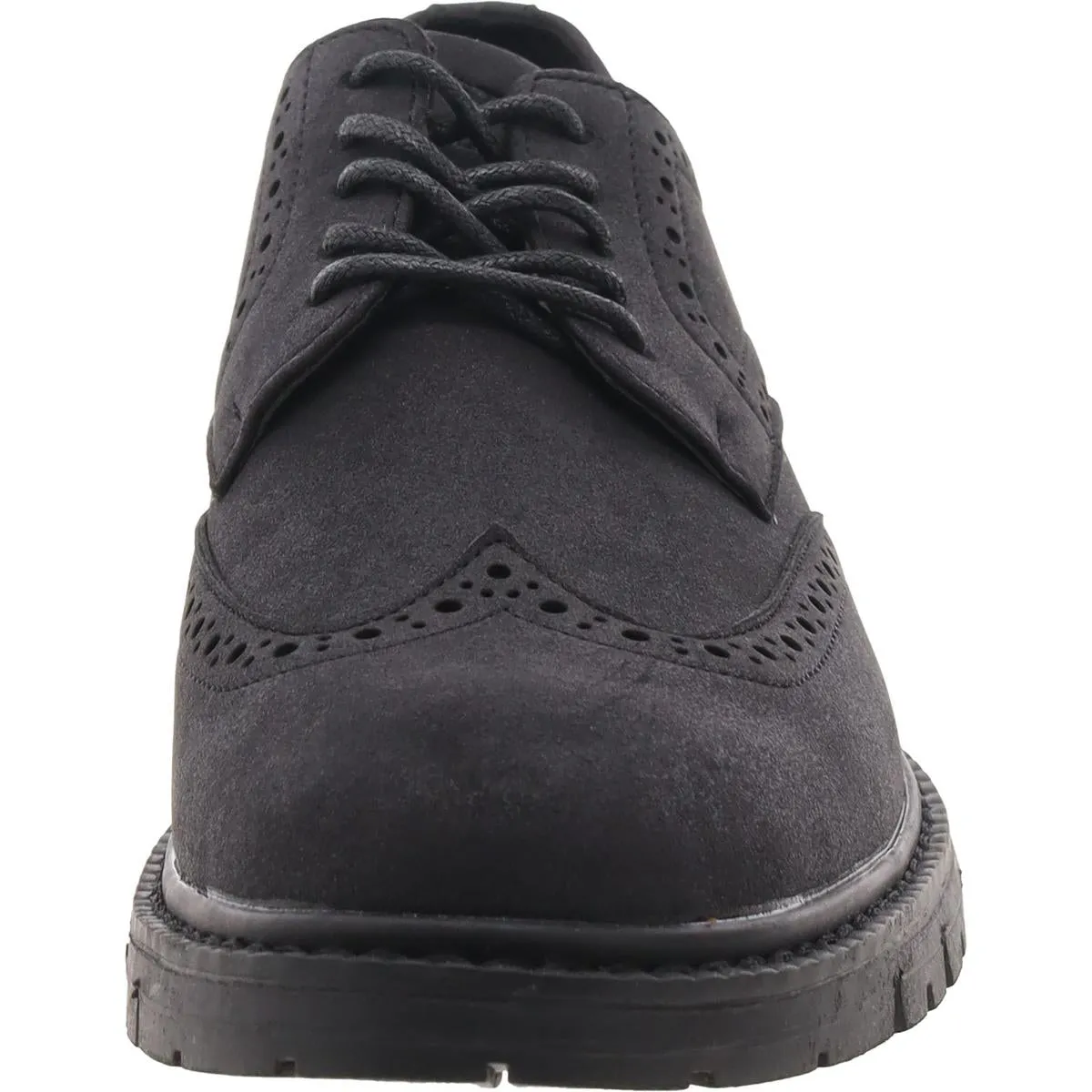 Manti Mens Faux Leather Wing Tip Oxfords
