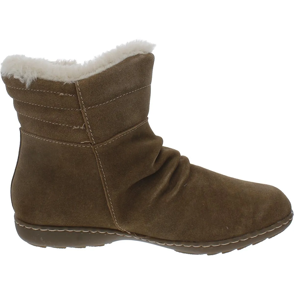 Marcelle Womens Leather Zipper Winter & Snow Boots