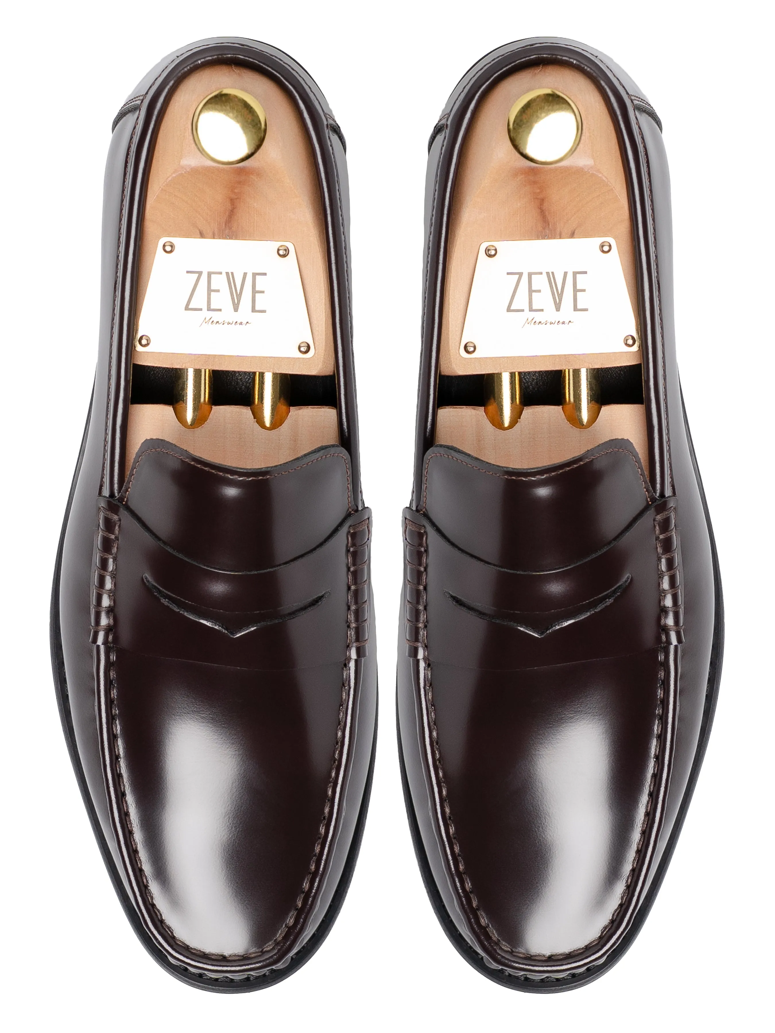Marco Penny Loafer - Coffee Brown Polished Leather