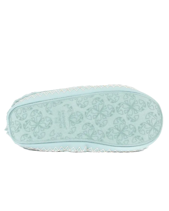 Marilyn Classic Faux Fur Slipper Boots in Seafoam