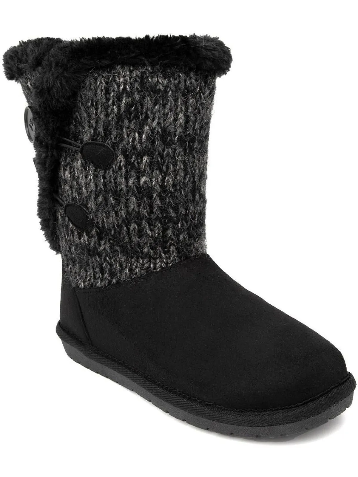 Marty Womens Faux Suede Cold Weather Winter & Snow Boots
