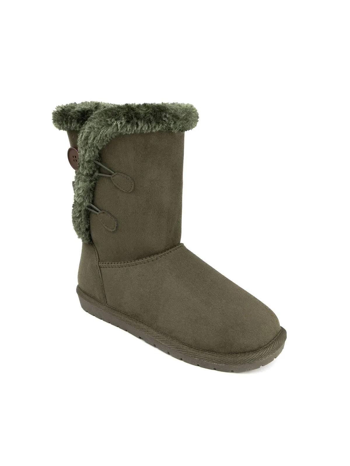 Marty Womens Faux Suede Cold Weather Winter & Snow Boots