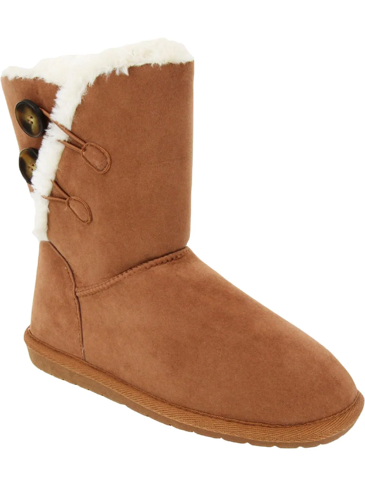 Marty Womens Faux Suede Cold Weather Winter & Snow Boots
