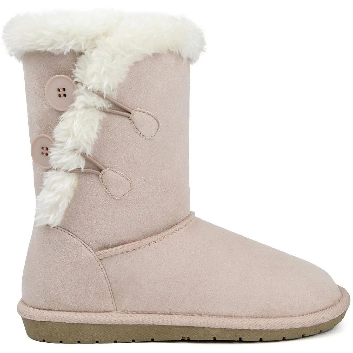 Marty Womens Faux Suede Cold Weather Winter & Snow Boots