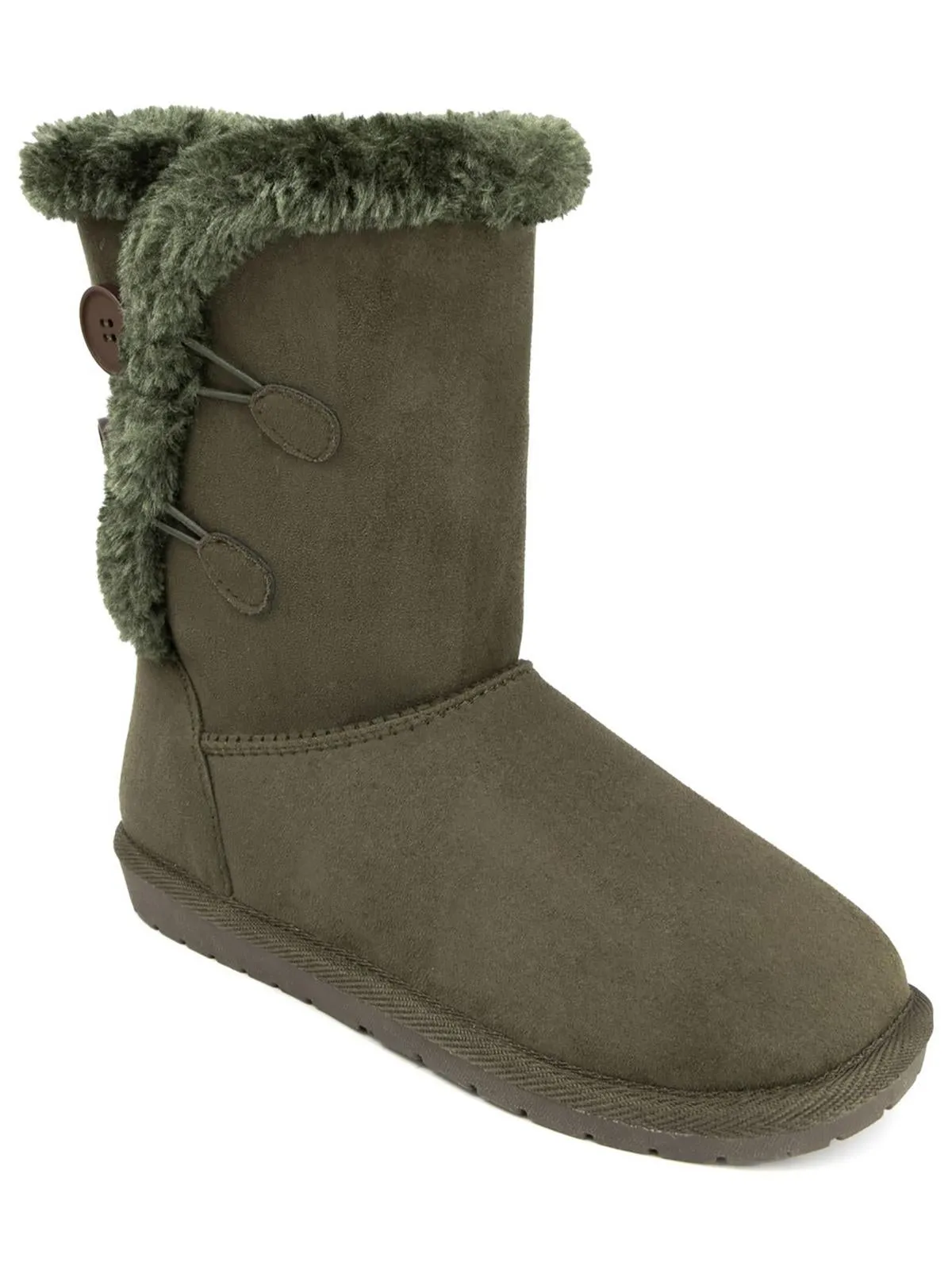 Marty Womens Faux Suede Cold Weather Winter & Snow Boots