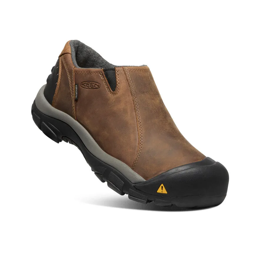Men's Brixen Waterproof Shoe Wide  |  Slate Black/Madder Brown