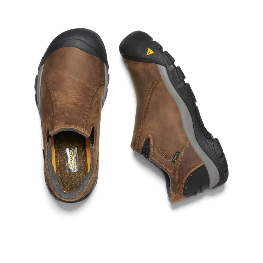 Men's Brixen Waterproof Shoe Wide  |  Slate Black/Madder Brown