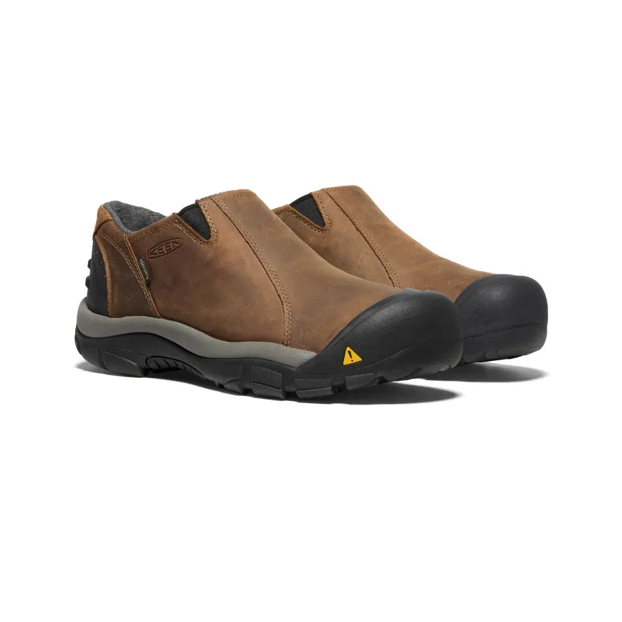 Men's Brixen Waterproof Shoe Wide  |  Slate Black/Madder Brown