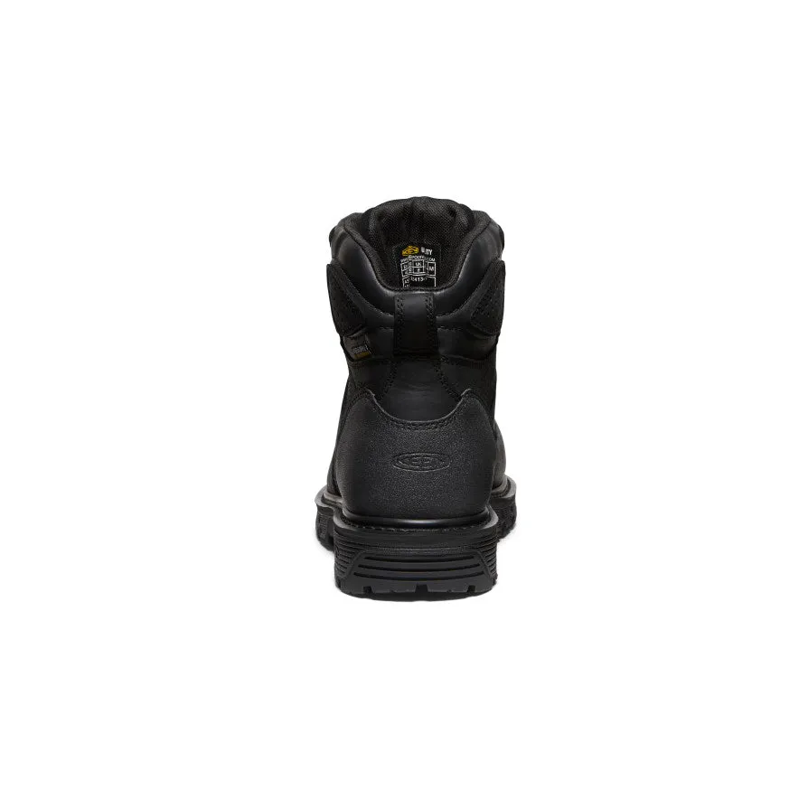 Men's Camden 6" Waterproof Boot (Carbon Toe)  |  Black/Black