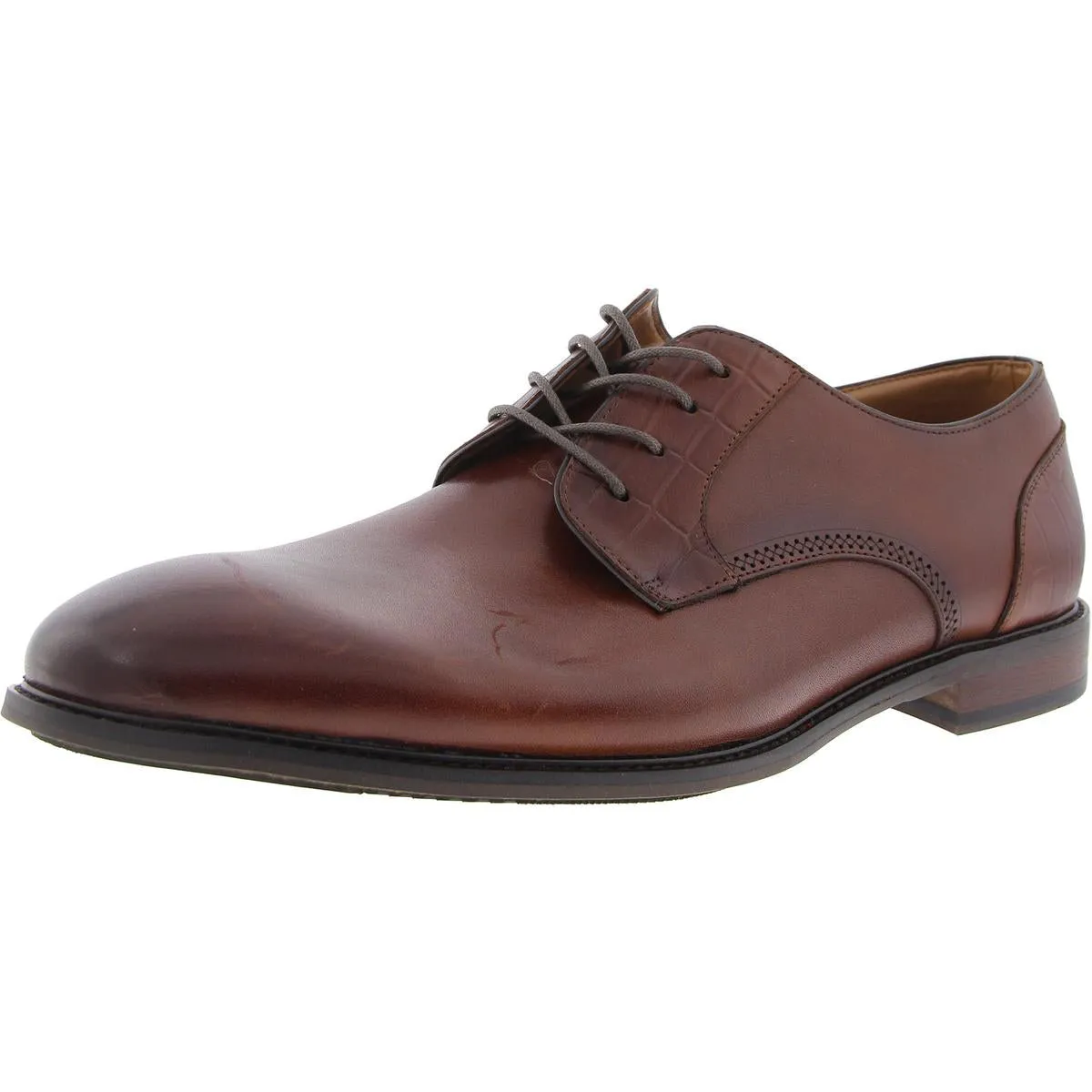 Mens Lace-Up Leather Oxfords