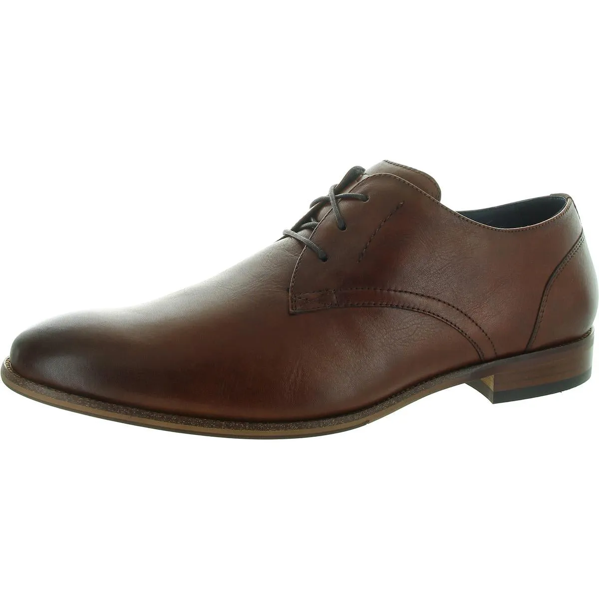 Mens Solid Leather Oxfords