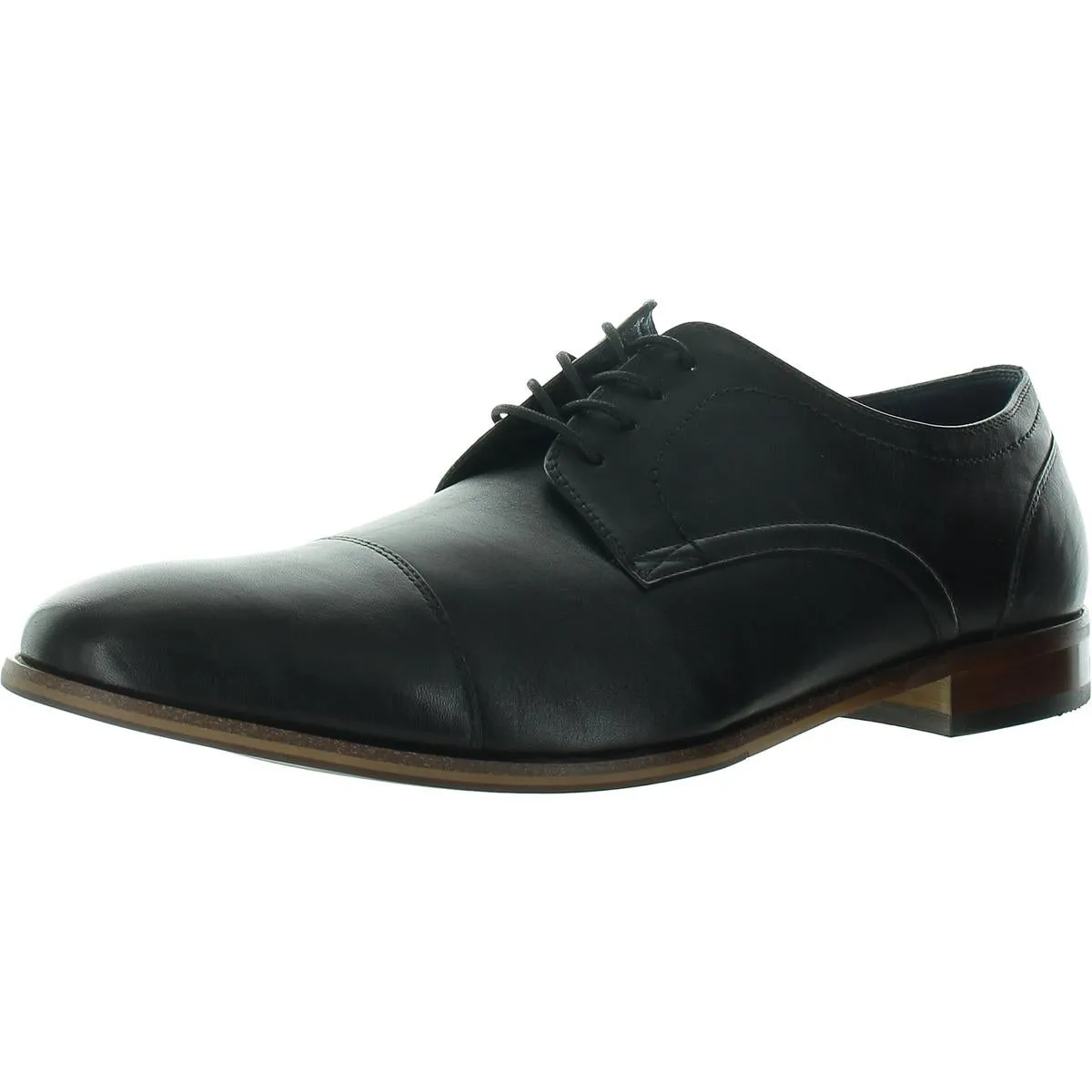 Mens Solid Leather Oxfords