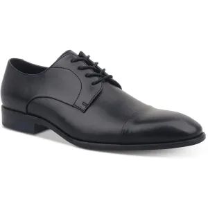 Mens Toe Cap Faux Leather Oxfords