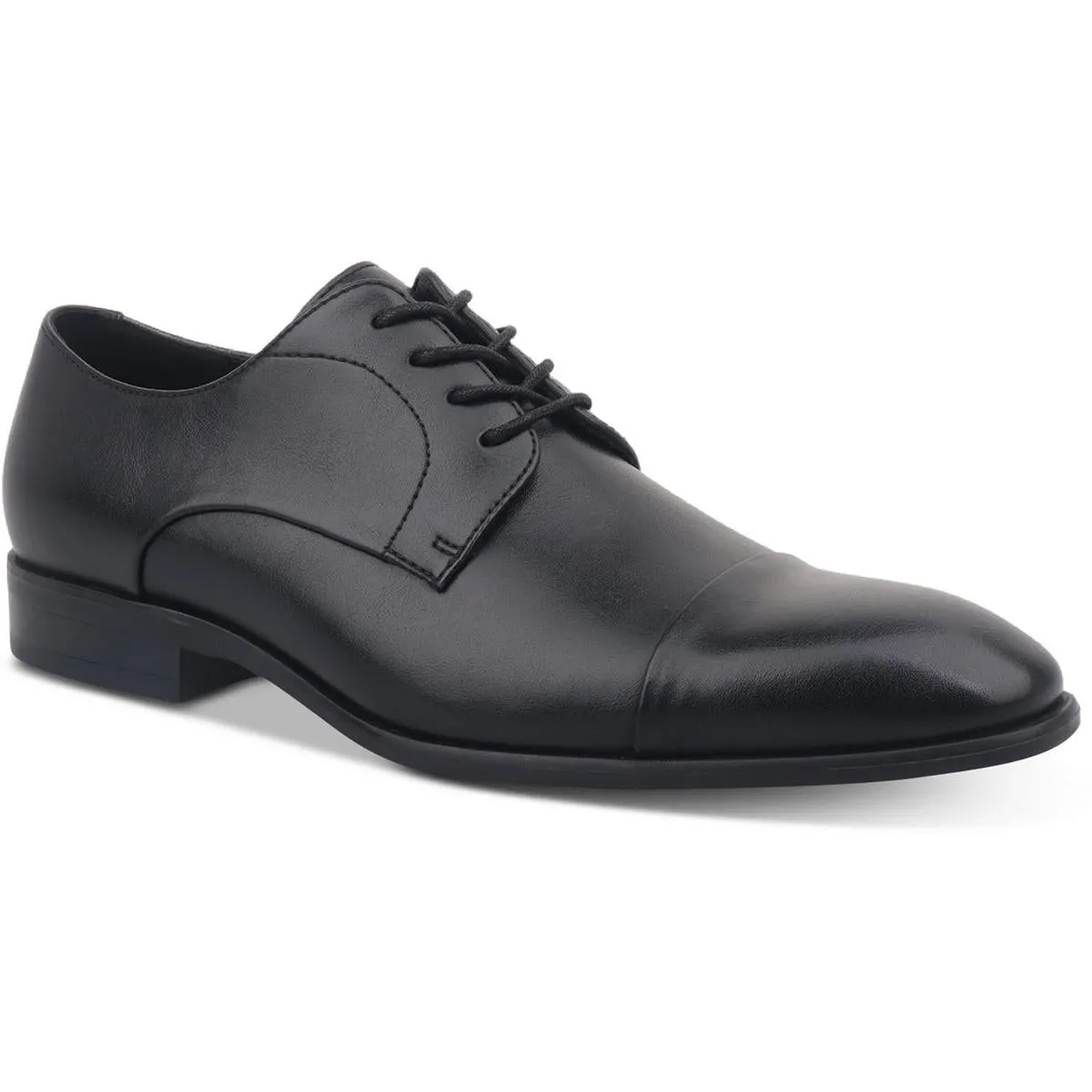 Mens Toe Cap Faux Leather Oxfords