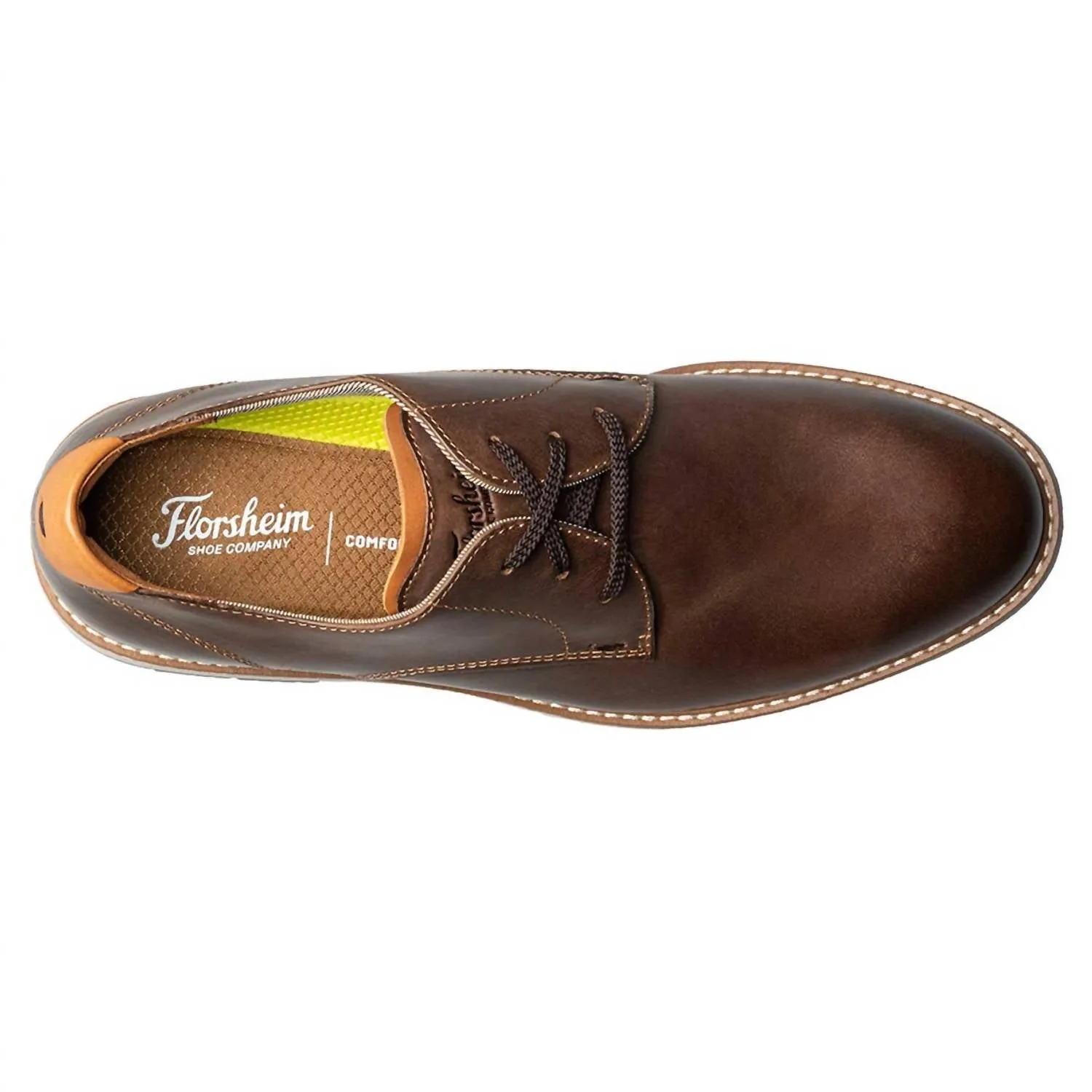 Men's Vibe Plain Toe Oxford Shoes - Medium Width In Brown