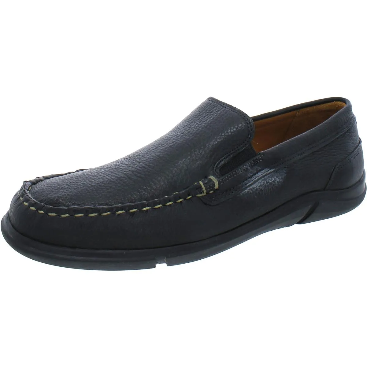 Miles Venetn Mens Faux Leather Slip-On Loafers