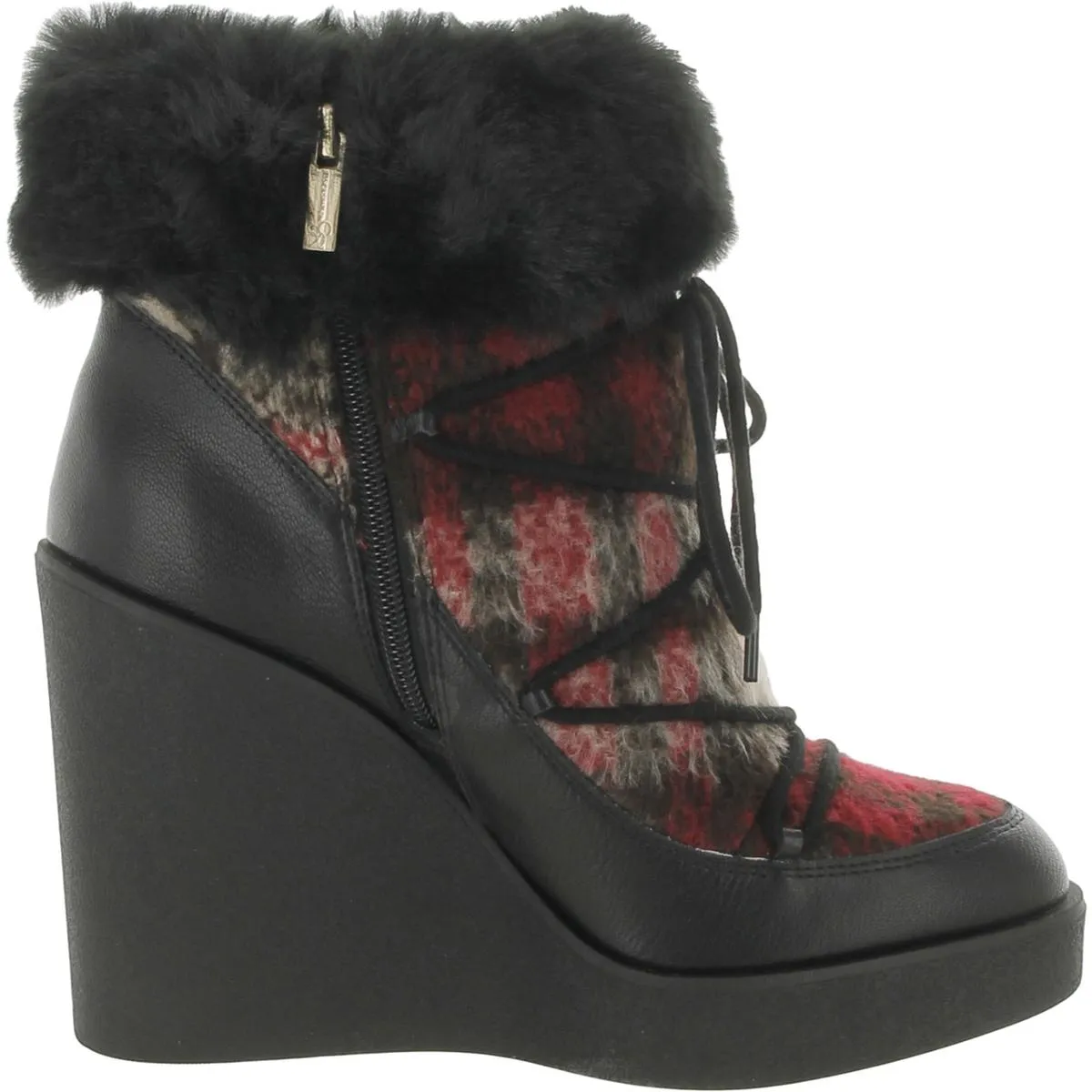 Myina Womens Faux Leather Winter & Snow Boots
