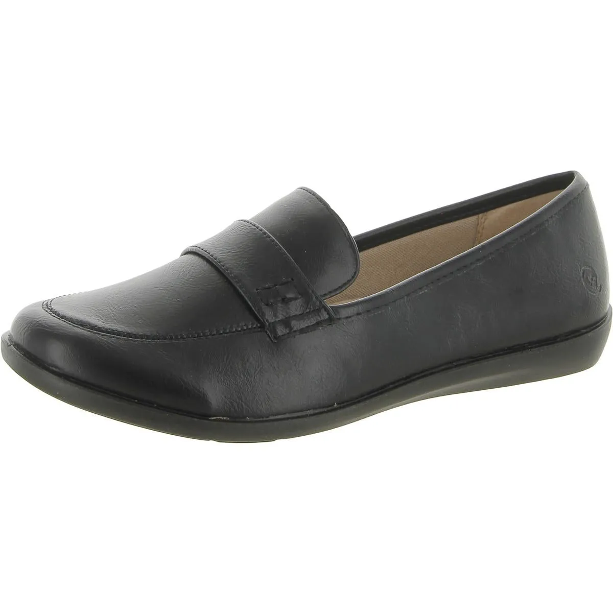 Nico Womens Faux Leather Slip On Loafers