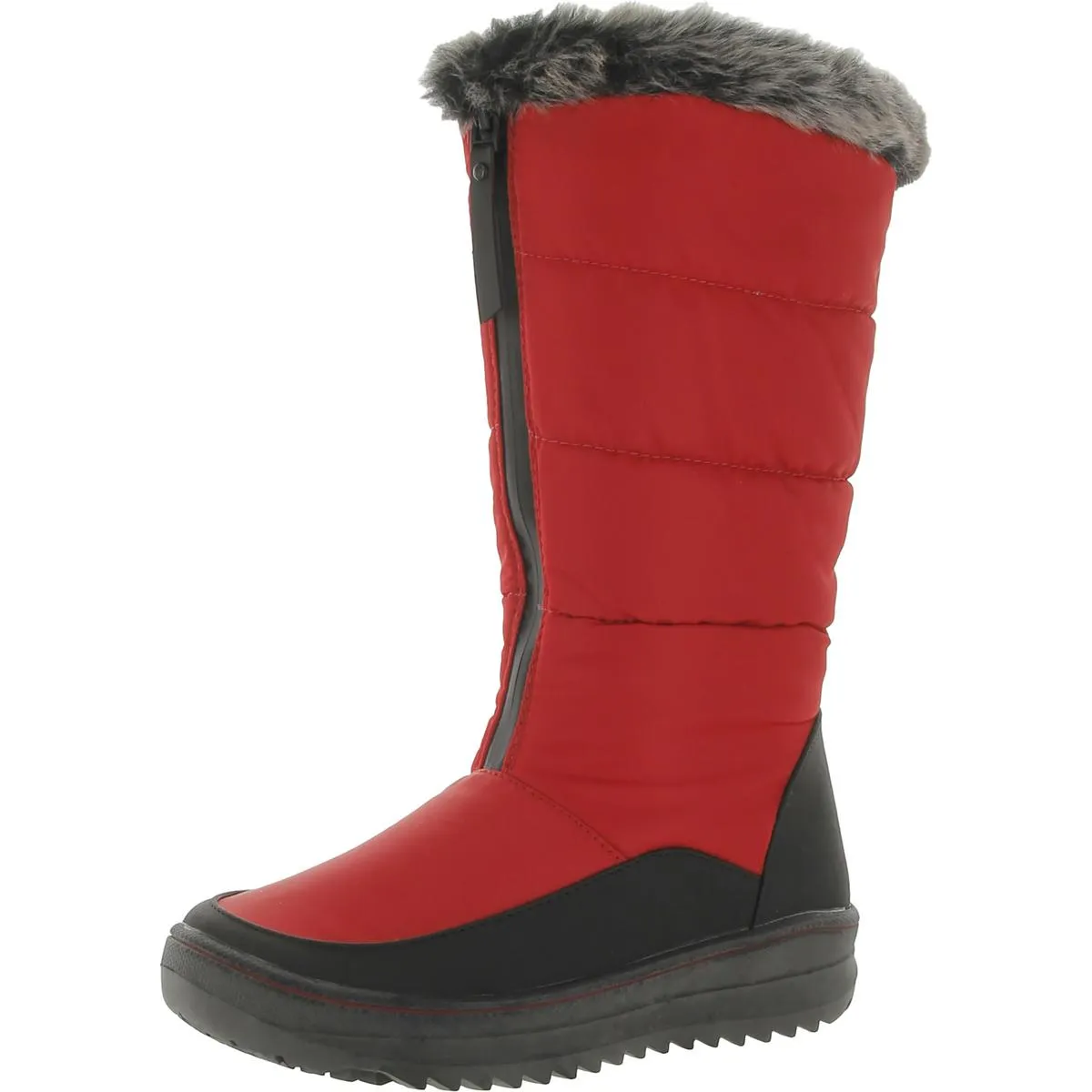 Nordic Womens Below the Knee Faux Fur Lined Winter Boots