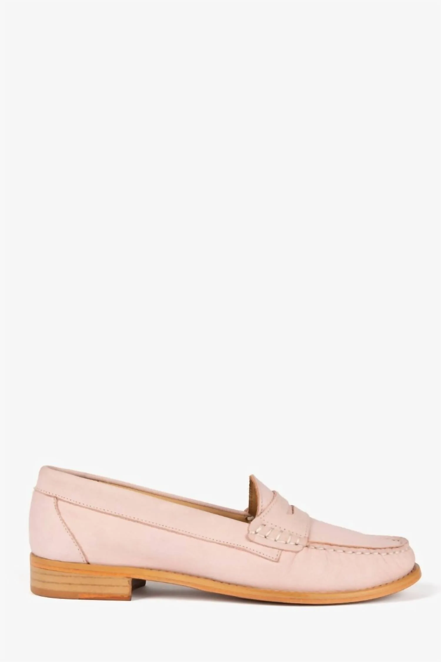 Nubuck Loafer In Powder Pink
