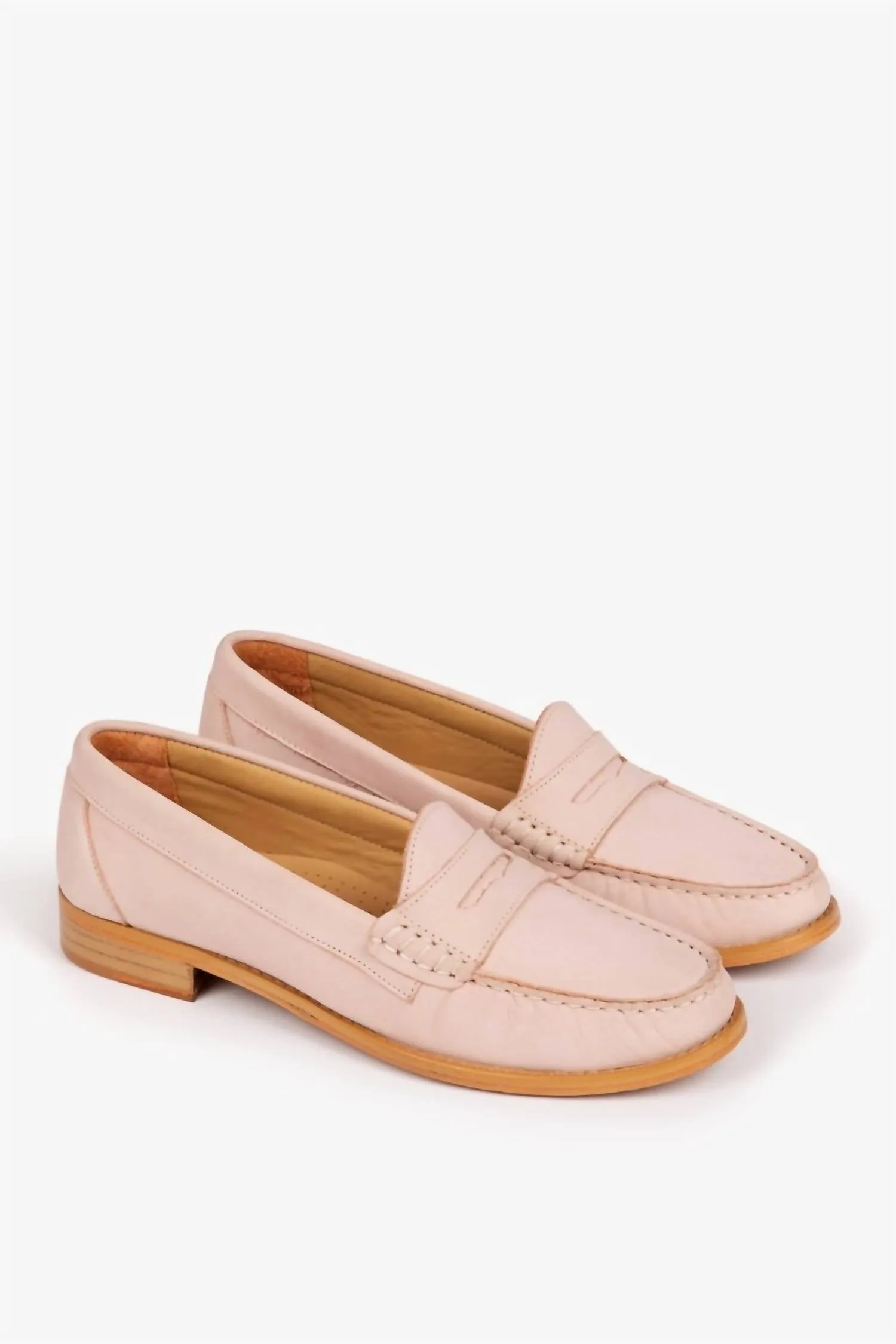 Nubuck Loafer In Powder Pink