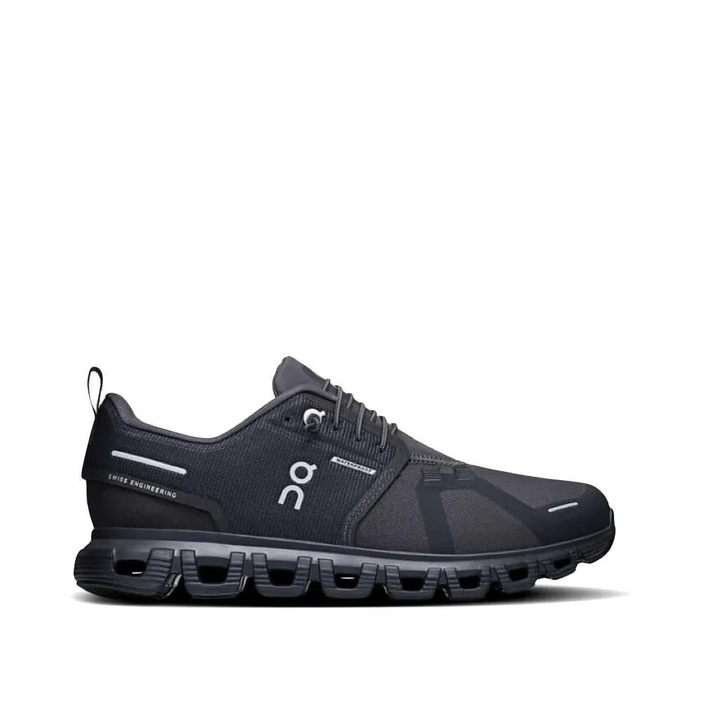 On Women's Cloud 6 Waterproof Sneaker in Black/Black