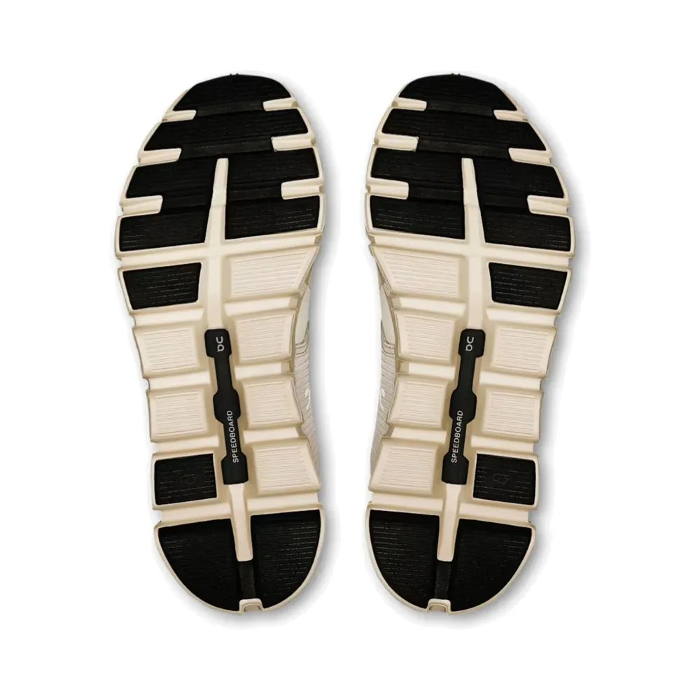 On Women's Cloud 6 Waterproof Sneaker in Pearl/Cream