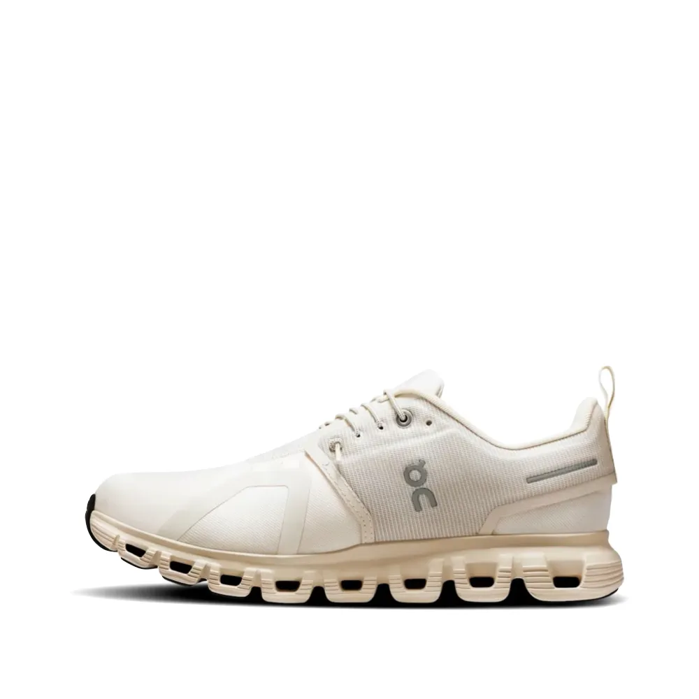 On Women's Cloud 6 Waterproof Sneaker in Pearl/Cream