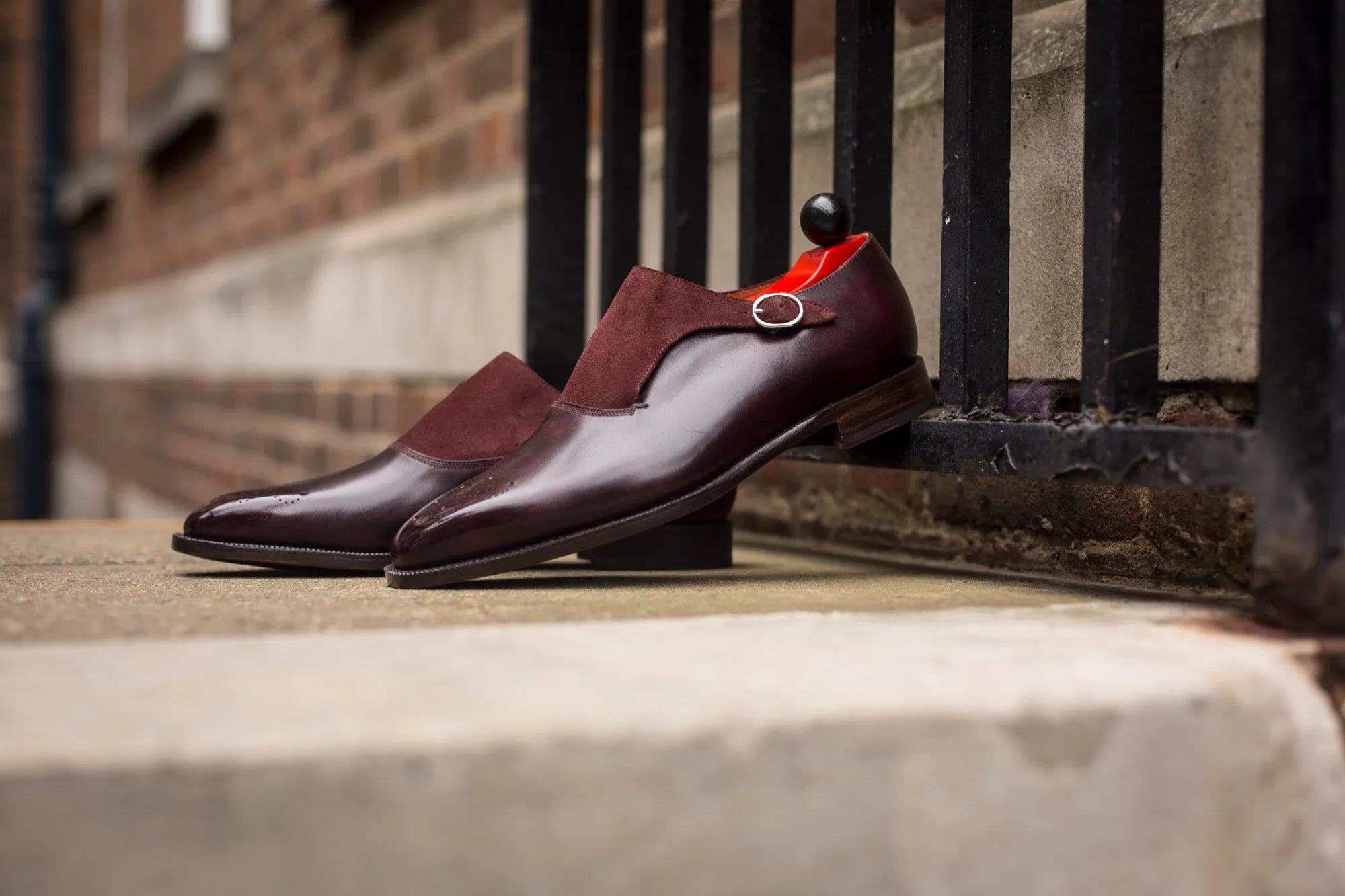 Overlake - MTO - Sangria Calf / Burgundy Suede