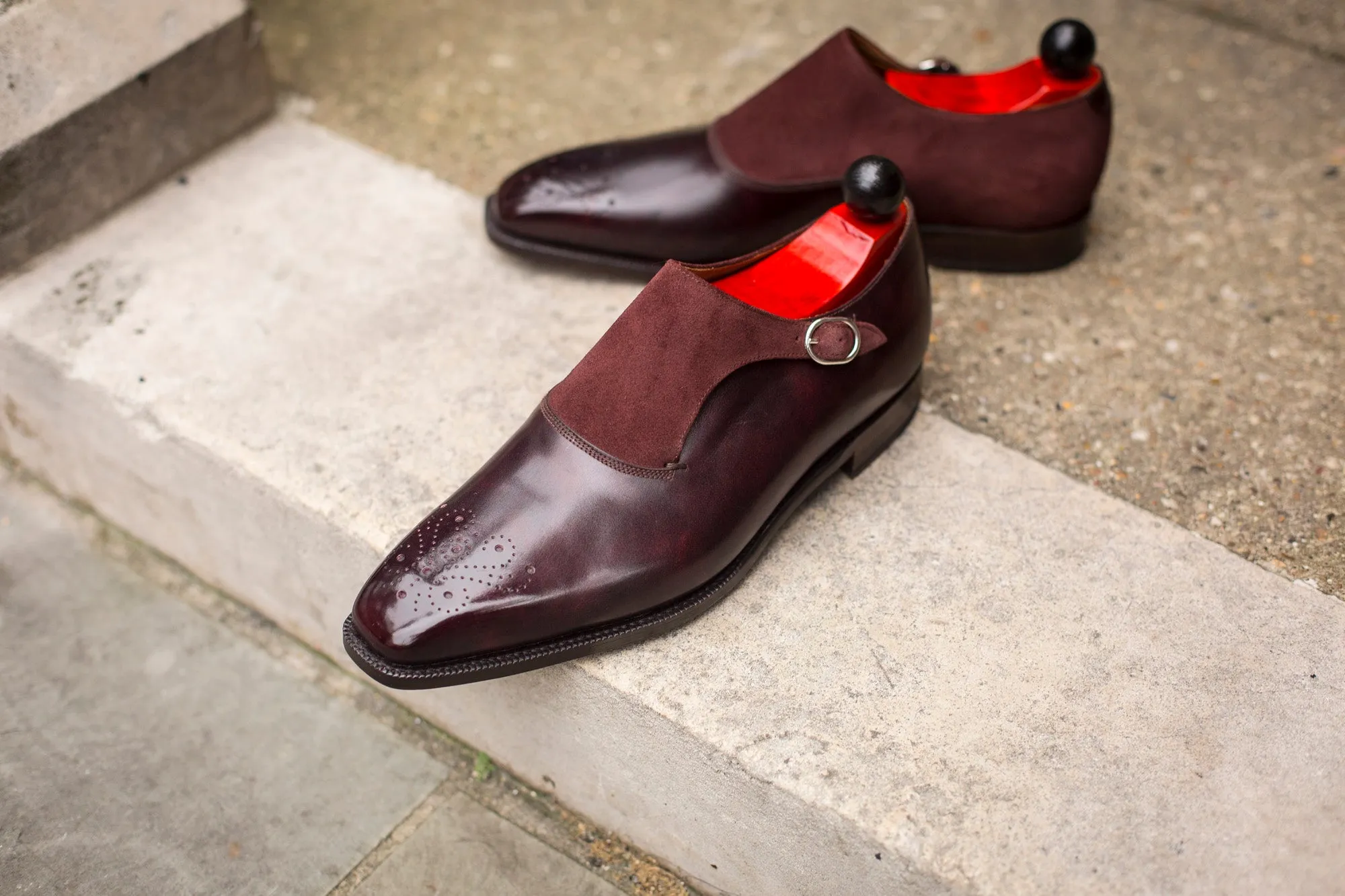 Overlake - MTO - Sangria Calf / Burgundy Suede