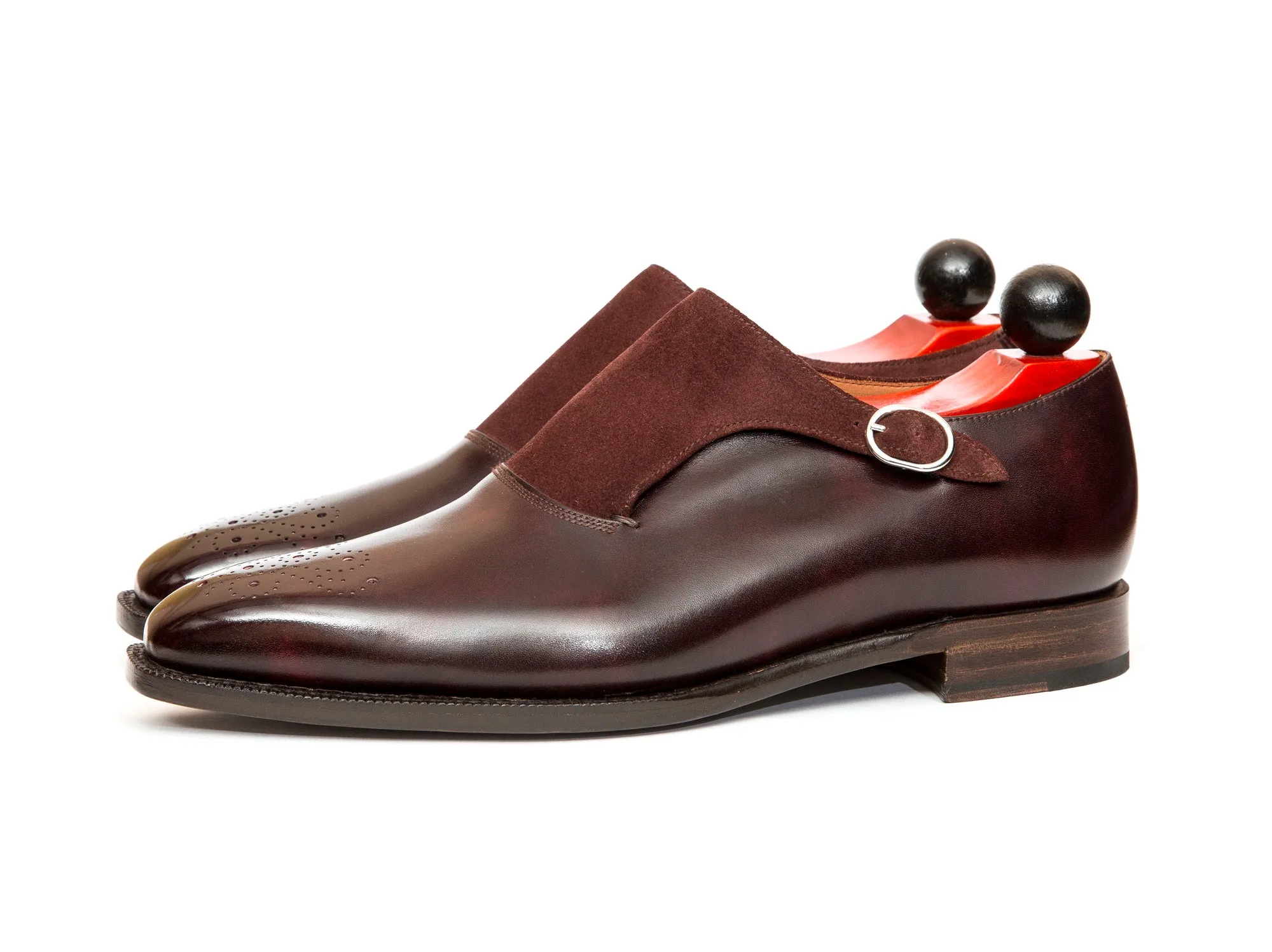 Overlake - MTO - Sangria Calf / Burgundy Suede