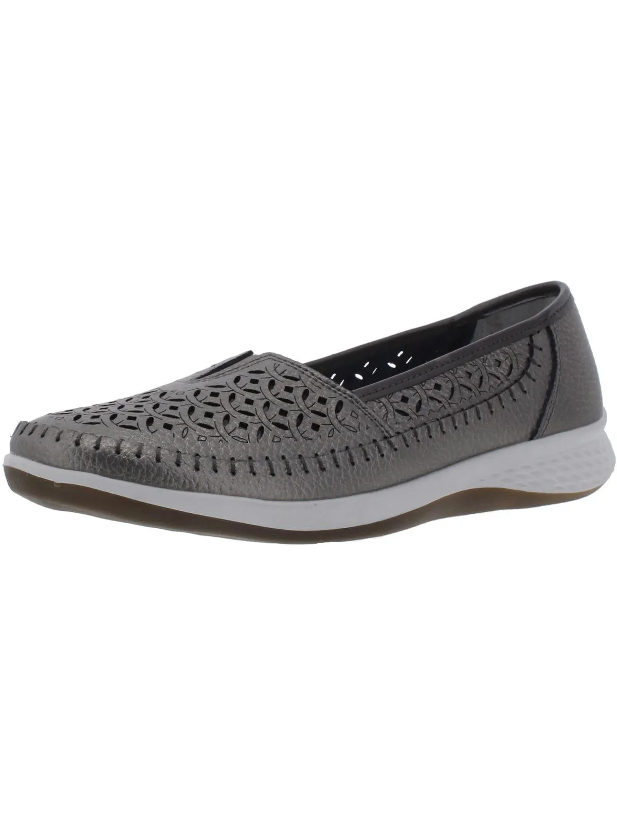 Pansy Womens Leather Slip On Loafers