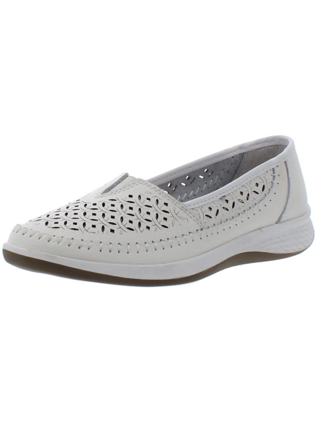 Pansy Womens Leather Slip On Loafers