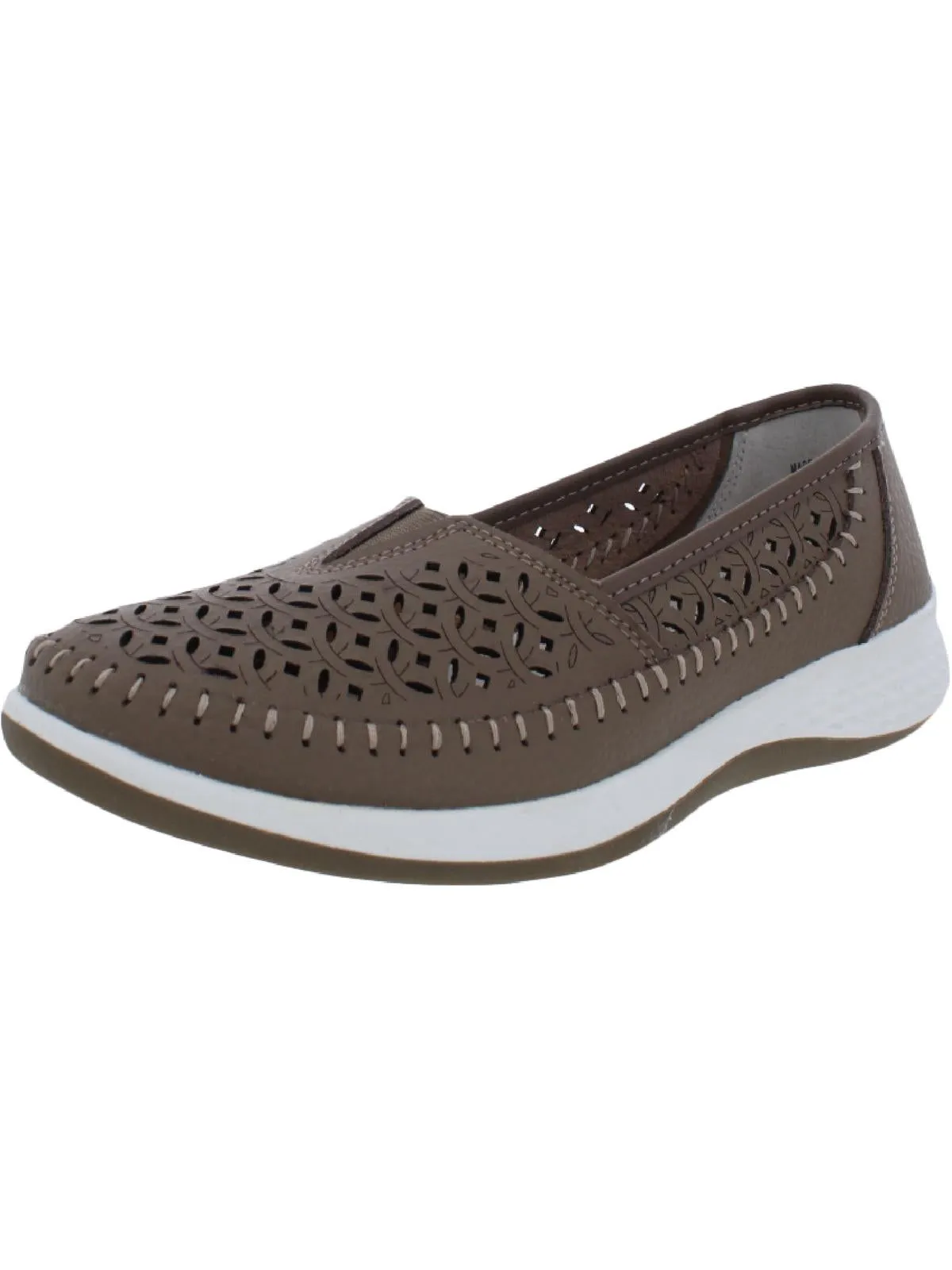 Pansy Womens Leather Slip On Loafers
