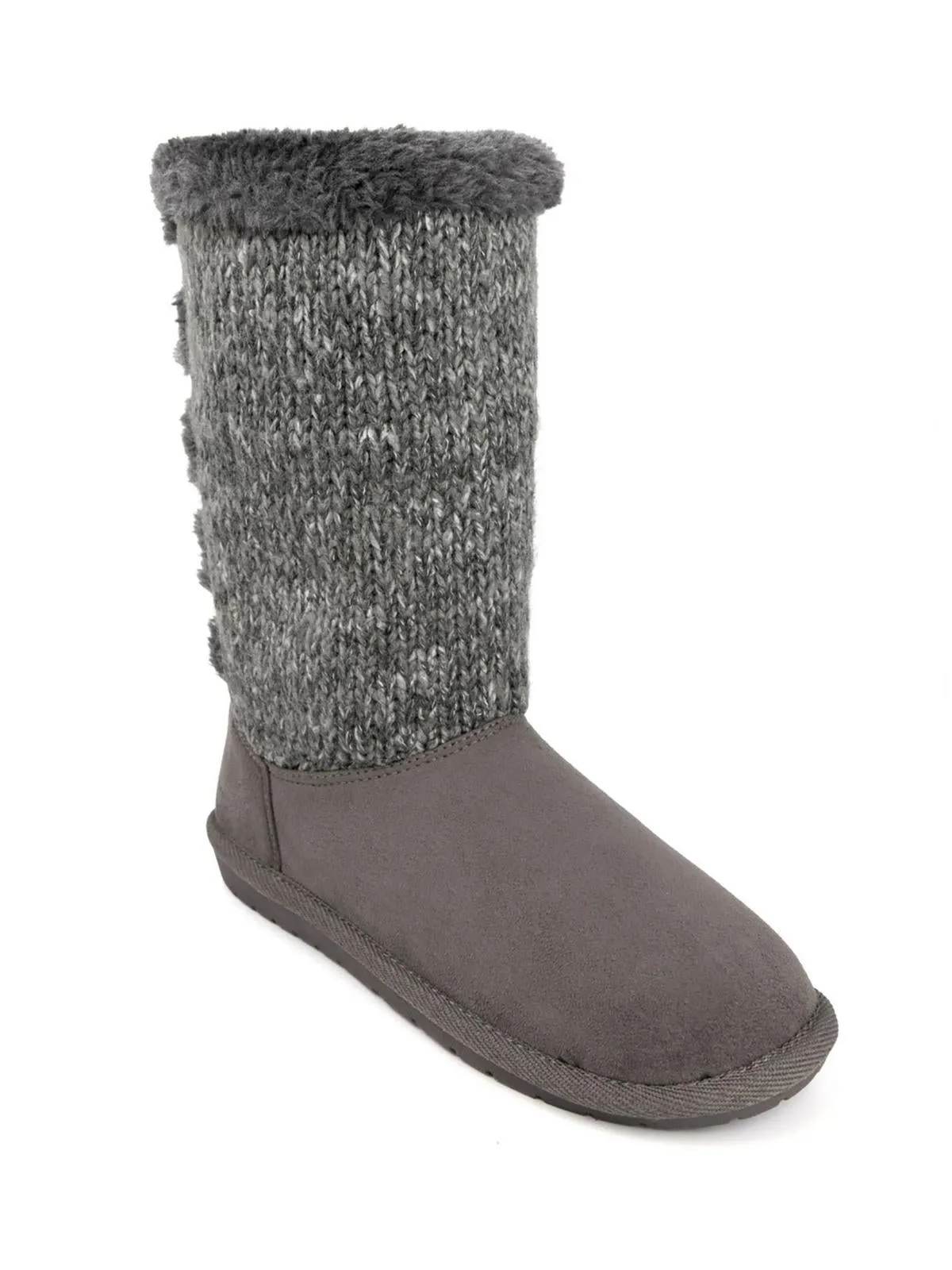 Panthea 2 Womens Faux Suede Knit Winter & Snow Boots