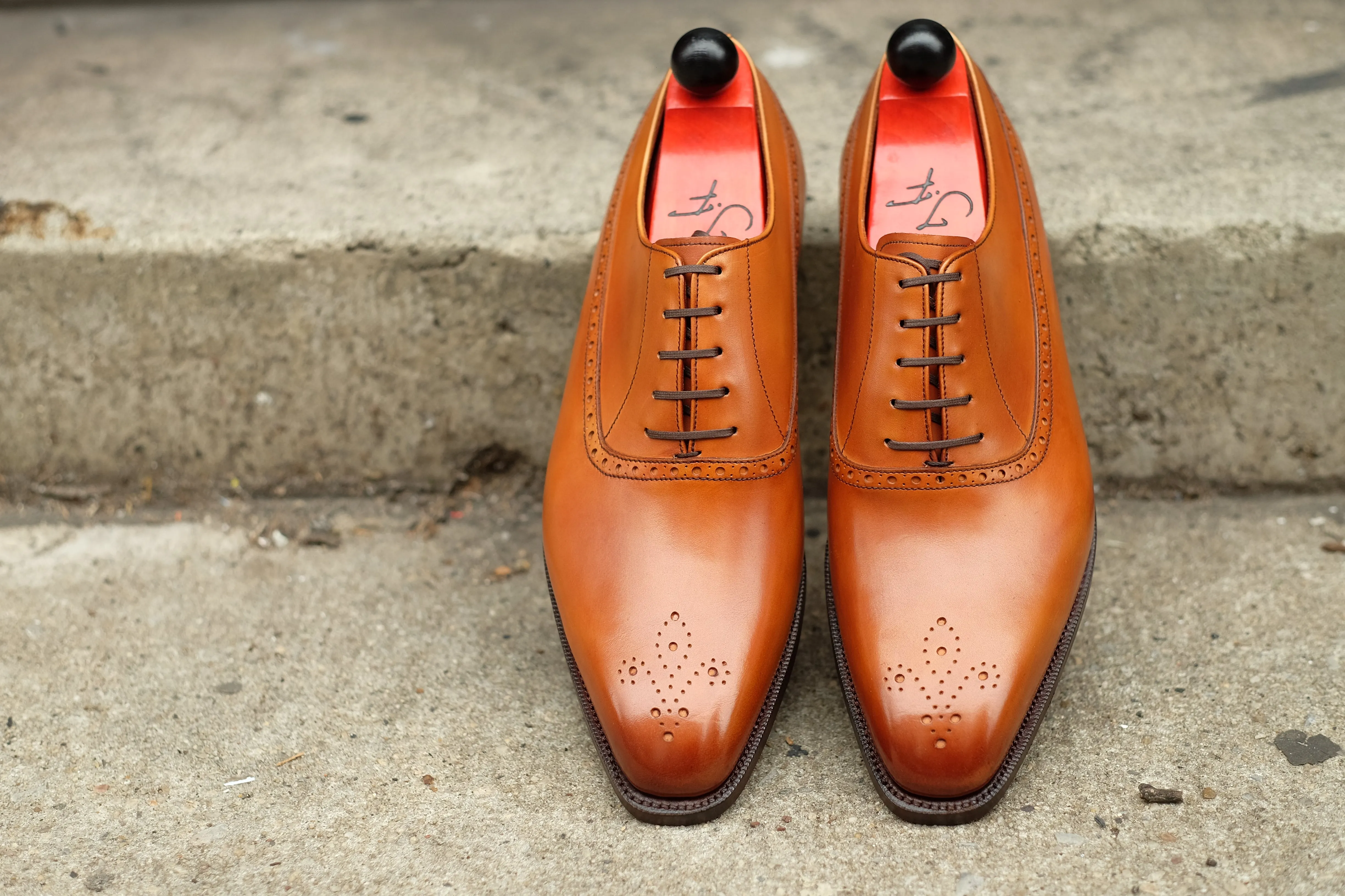 Parkwood - MTO - Golden Burnished Tan Calf - LPB Last - Single Leather Sole