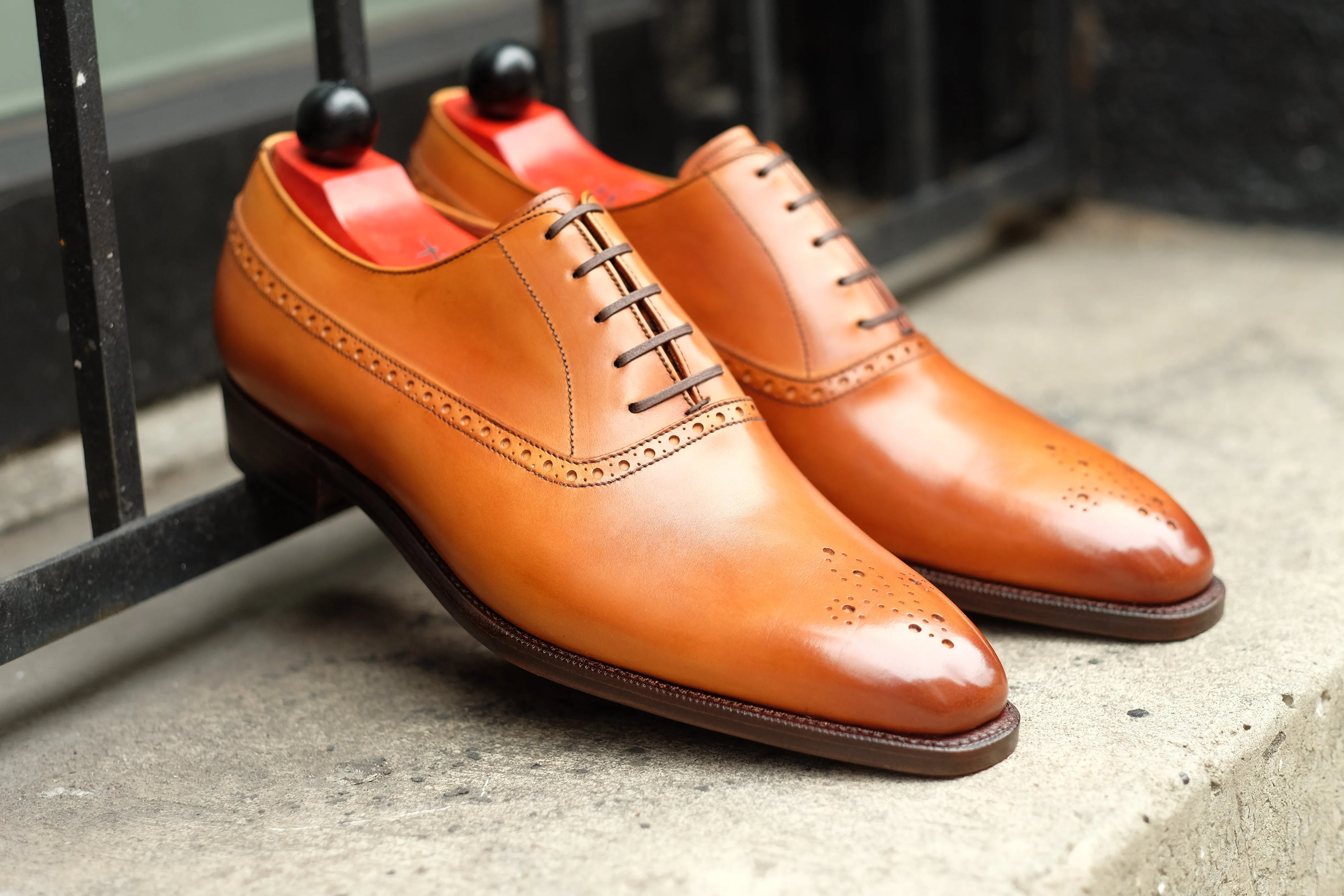 Parkwood - MTO - Golden Burnished Tan Calf - LPB Last - Single Leather Sole