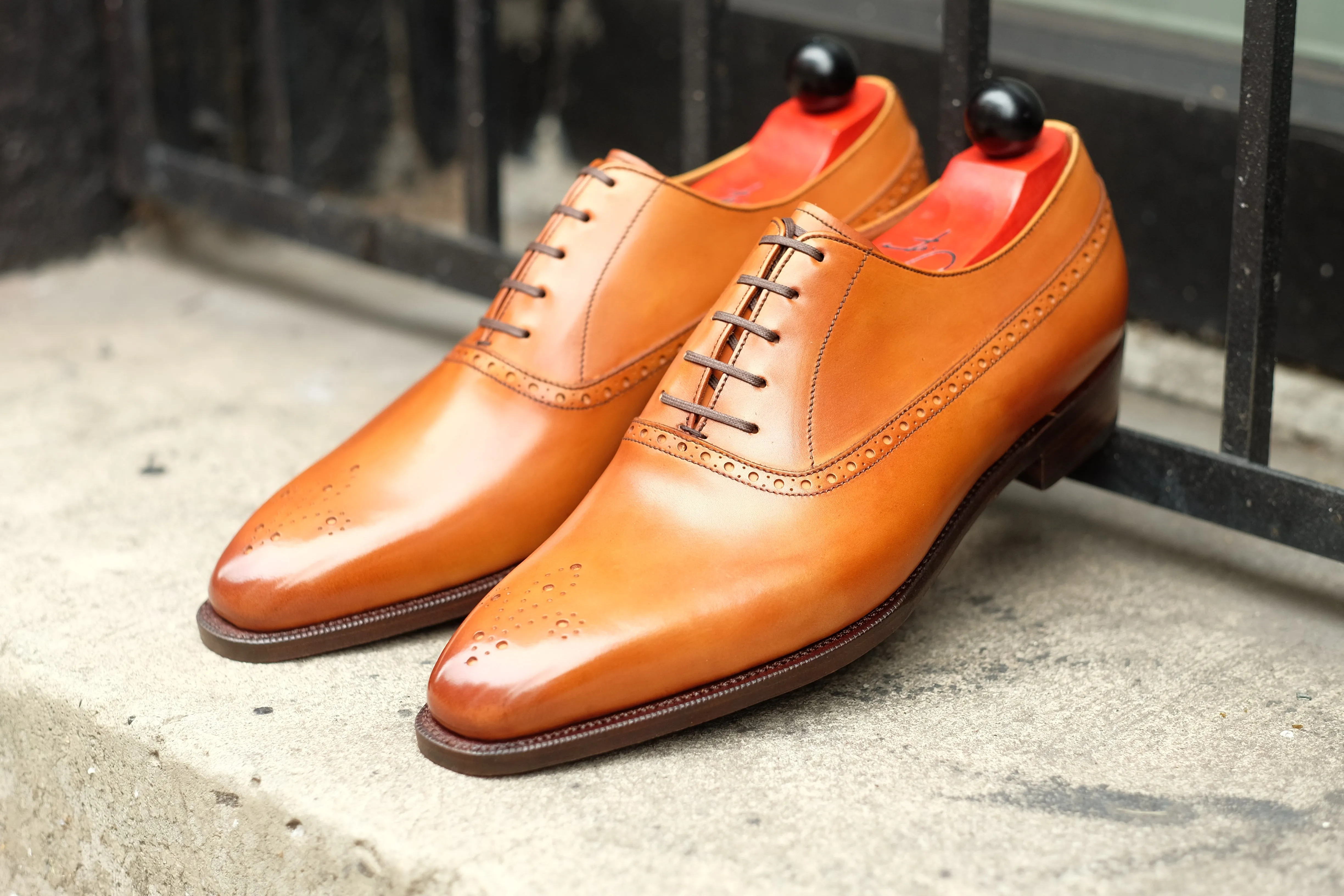 Parkwood - MTO - Golden Burnished Tan Calf - LPB Last - Single Leather Sole