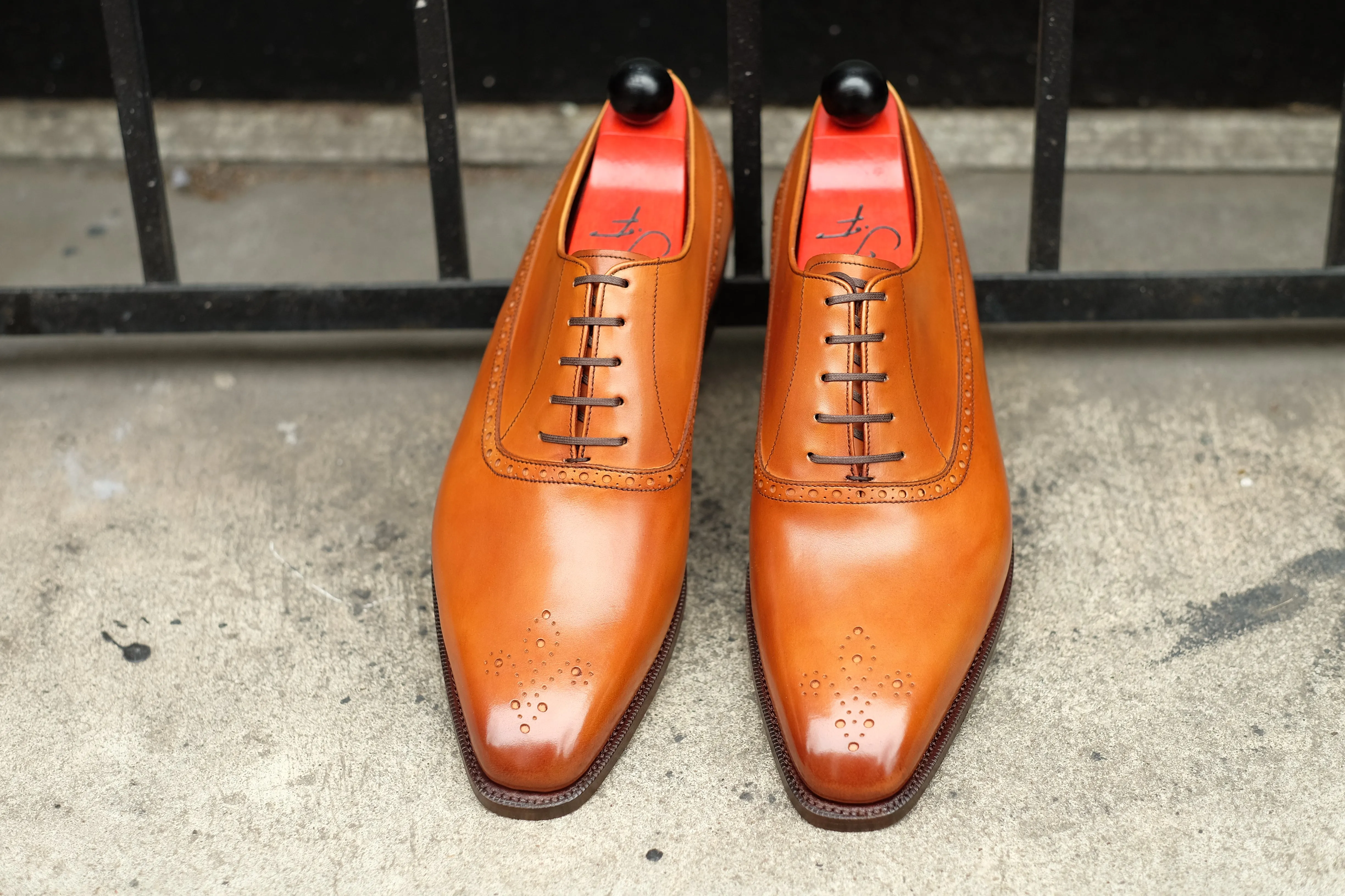 Parkwood - MTO - Golden Burnished Tan Calf - LPB Last - Single Leather Sole