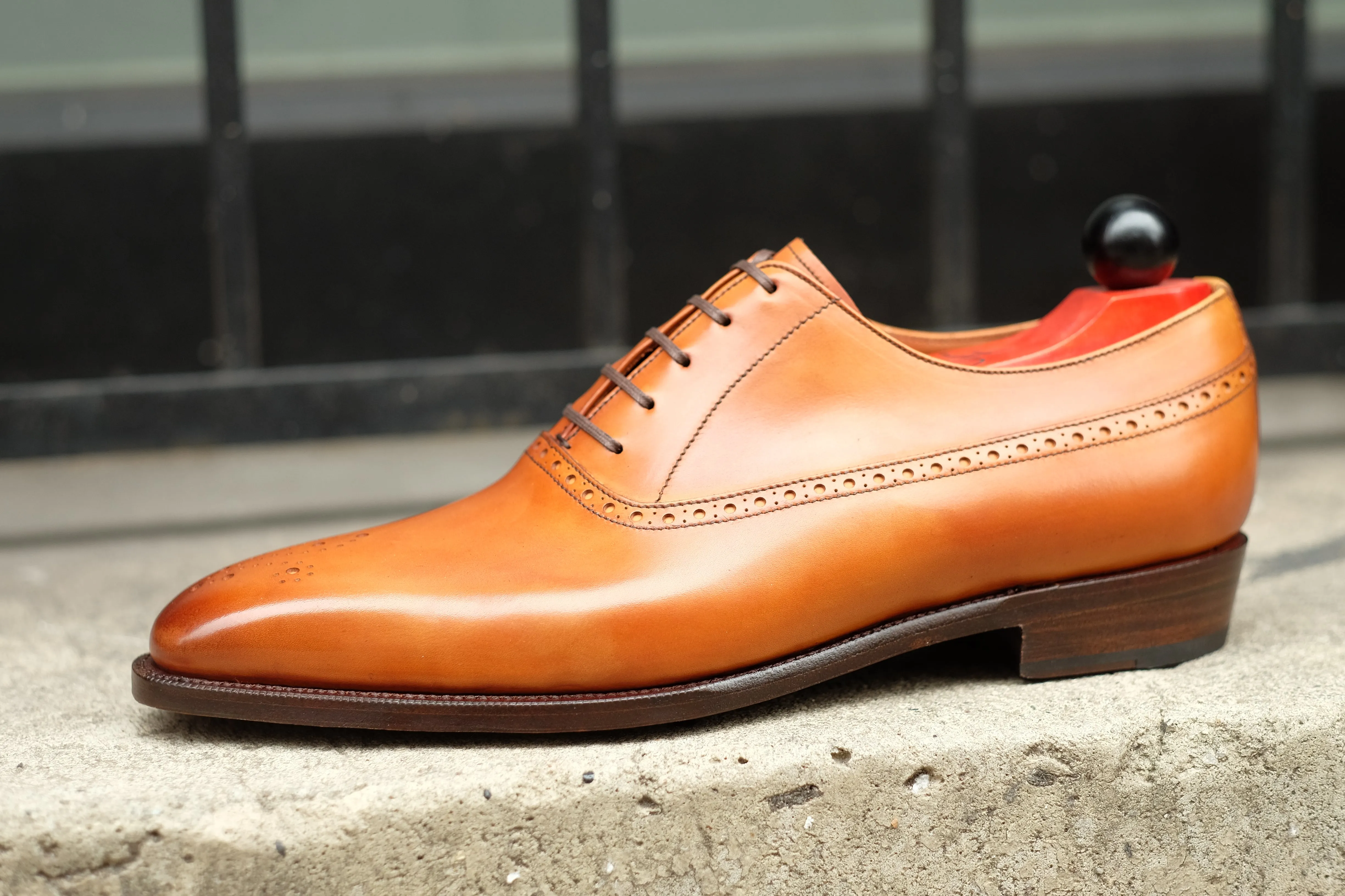 Parkwood - MTO - Golden Burnished Tan Calf - LPB Last - Single Leather Sole