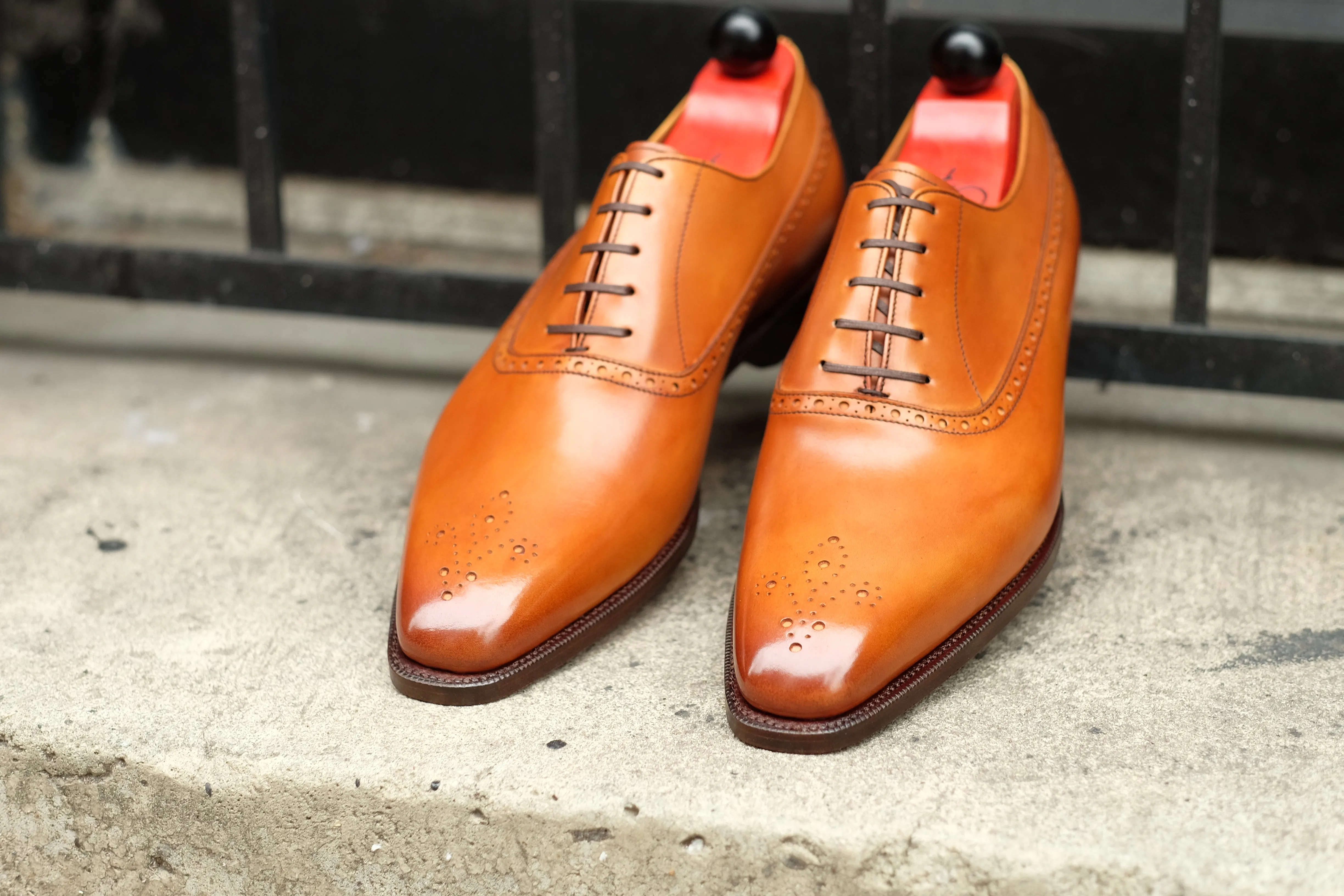 Parkwood - MTO - Golden Burnished Tan Calf - LPB Last - Single Leather Sole
